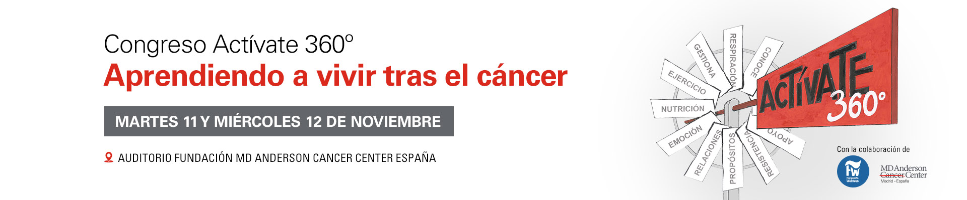 Congreso Actívate 360º Aprendiendo a vivir tras el cáncer