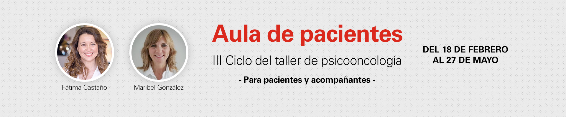 Aula de pacientes: Técnicas de reducción de ansiedad