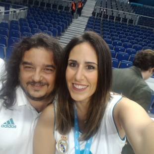 Noche vieja en el Wizink Center. Junto a Erica Gonzalez hicimos un ensayo de las campanadas en el Palacio para que la gente estuviera preparada para las uvas de esa noche, 31 de diciembre de 2017